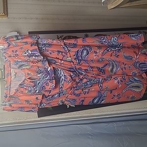 EYE CANDY PINK FLORAL/ PAISLEY ROMPER PLUS SIZE